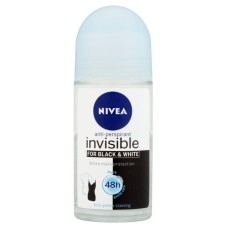 Deodorant Nivea roll-on Pure Invisible for Black & White.
