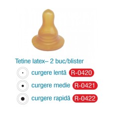 Tetine Latex curgere rapida-2 buc/blister